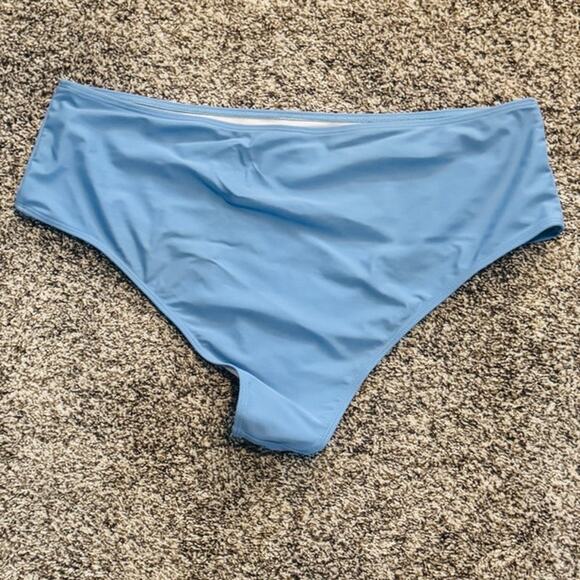 Shein Blue and Orange 2 Piece Swim Dress Plus Size 4XL - Picture 5 of 8